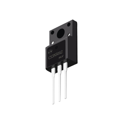 3A 500V 2.85Ω N चैनल MOSFET TO-220F स्थिर ट्रांजिस्टर