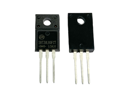 30A80V SBT30L80FCT TO-220F बिजली आपूर्ति के लिए उच्च दक्षता कम VF Schottky डायोड
