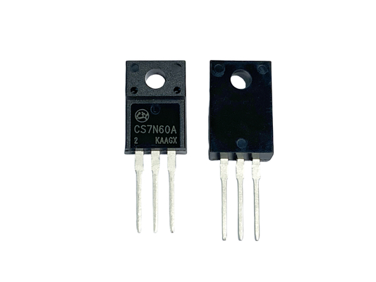 7A600V उच्च ब्रेकडाउन वोल्टेज मोस्फेट CS7N60A2 से 220F कम सीआईएस के साथ