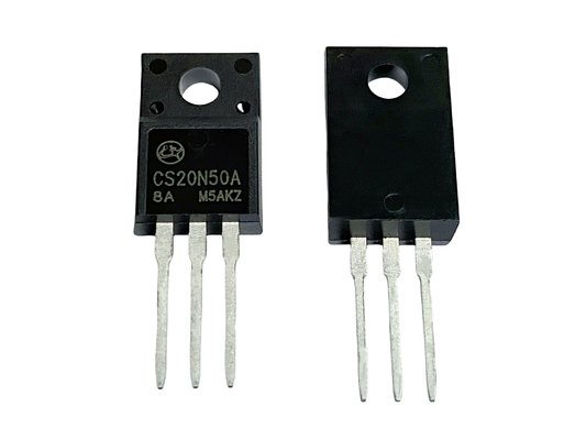 20A500V उच्च वोल्टेज MOSFET एन प्रकार CS20N50A8 TO-220F बिजली आपूर्ति के लिए