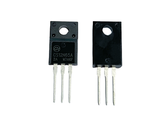 12A650V उच्च वोल्टेज MOSFET कम ऑन प्रतिरोध के लिए एडाप्टर CS12N65A2 TO-220F